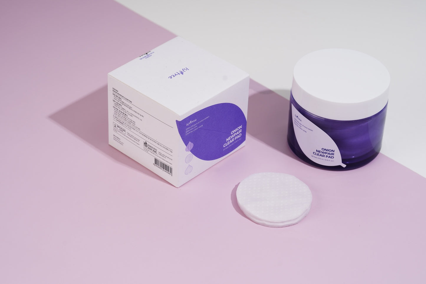 قطنيات البصل المنقّية لتهدئة البشرة وتعزيز صفائها 250ml×60 قطعة