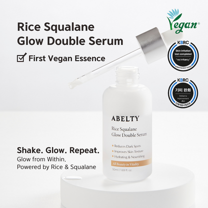 [Abelty] Rice Squalane Glow Double Serum 50ml